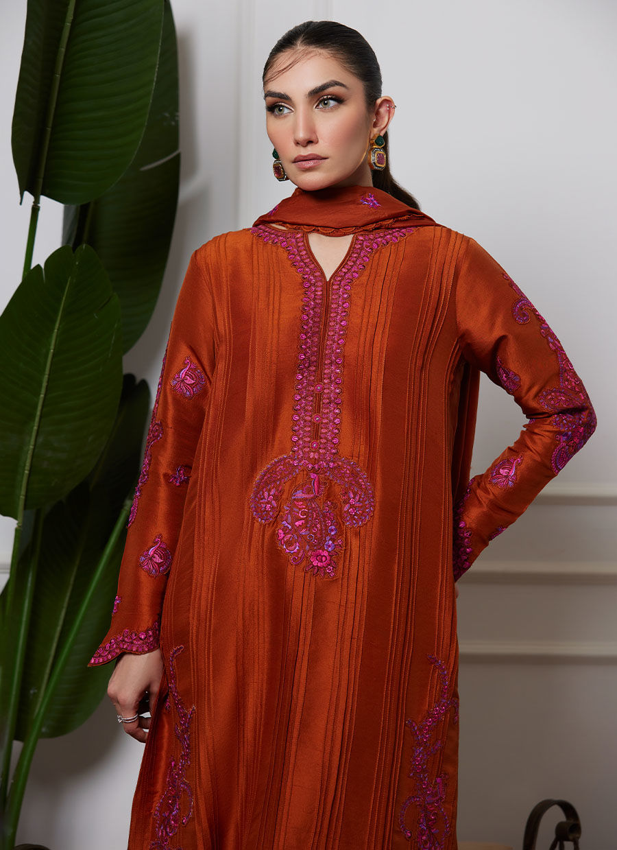 MASIKA SHIRT AND DUPATTA - Lea Autumn Winter'23 by FTA