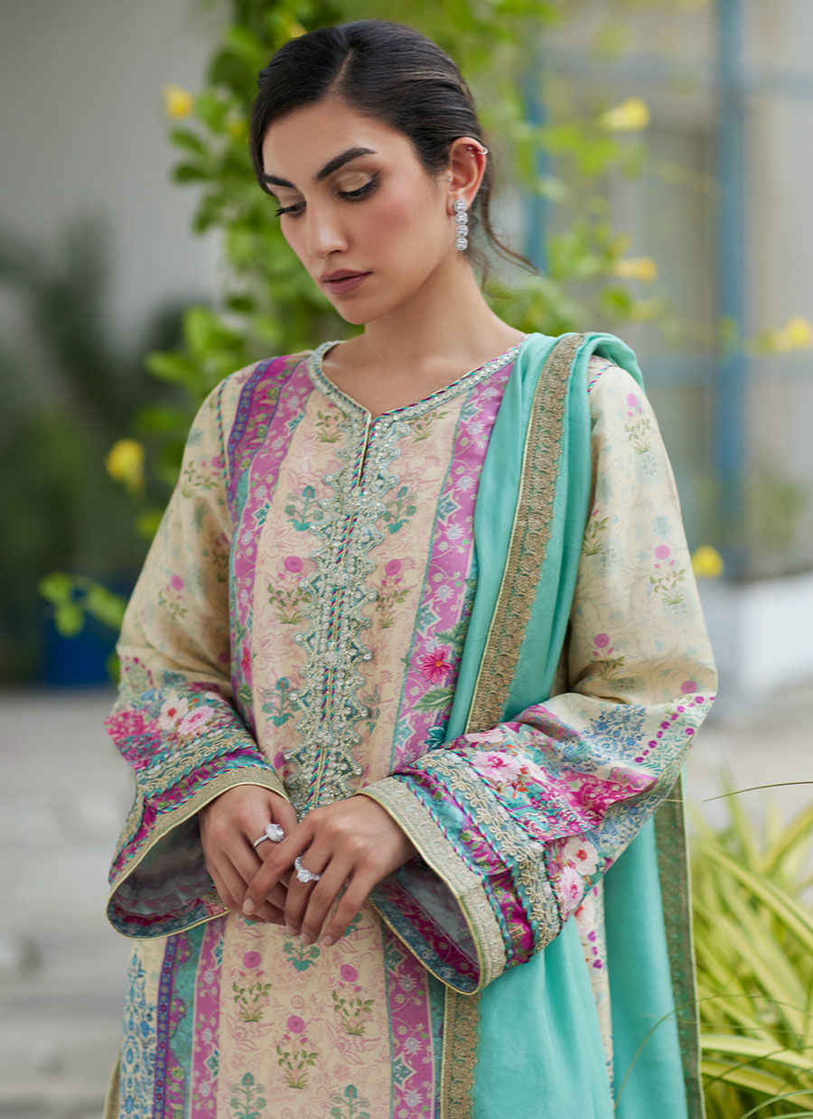 RIMA SHIRT AND DUPATTA - Velvet Revolt by Farah Talib Aziz