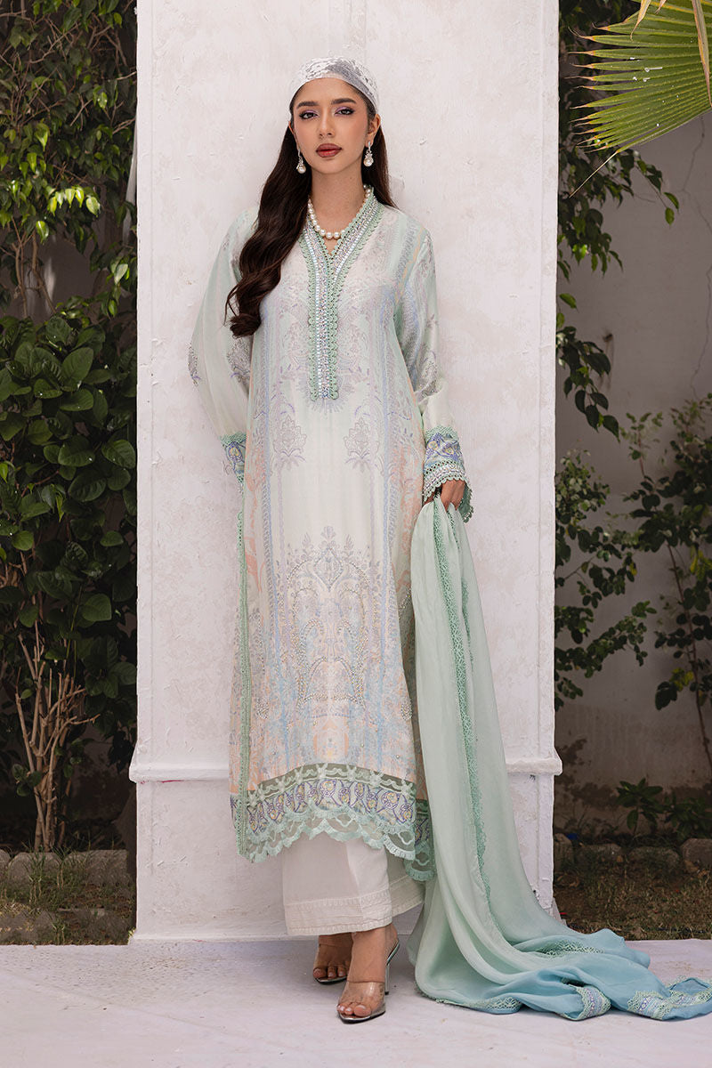 Naila Shirt And Dupatta - Sorbet Stories Eid Festive 25 by Ansab Jahangir Studio