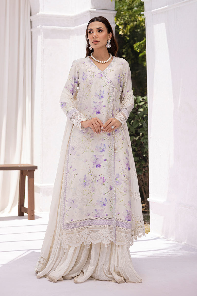 Lila Shirt And Dupatta - Sorbet Stories Eid Festive 25 by Ansab Jahangir Studio
