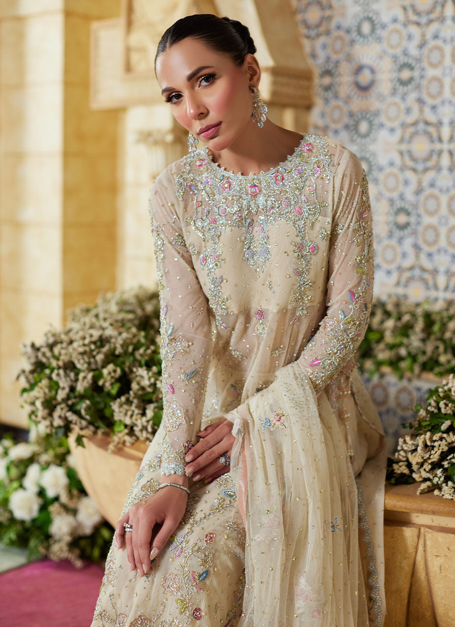 Evara Ivory Kalidaar - Miray Festive Formals by Farah Talib Aziz