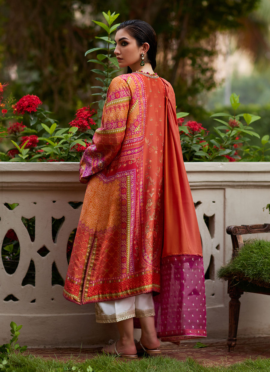 Fadil Shirt And Dupatta - Mayna Festive Prints'24 by Farah Talib Aziz