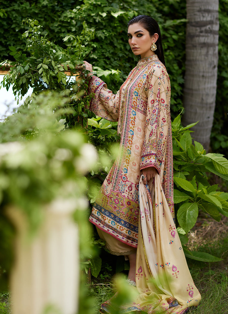 Delkash Shirt And Dupatta - Mayna Festive Prints'24 by Farah Talib Aziz