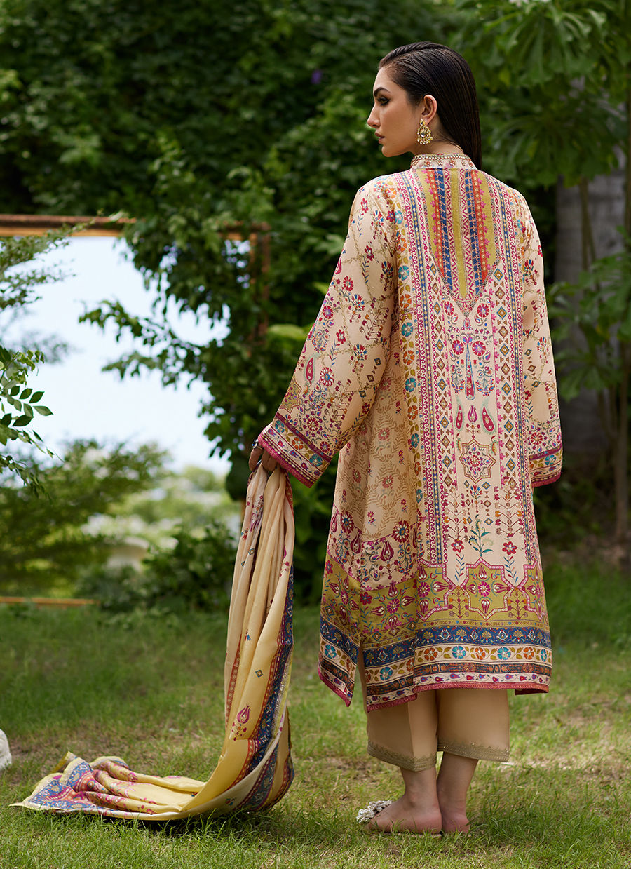 Delkash Shirt And Dupatta - Mayna Festive Prints'24 by Farah Talib Aziz