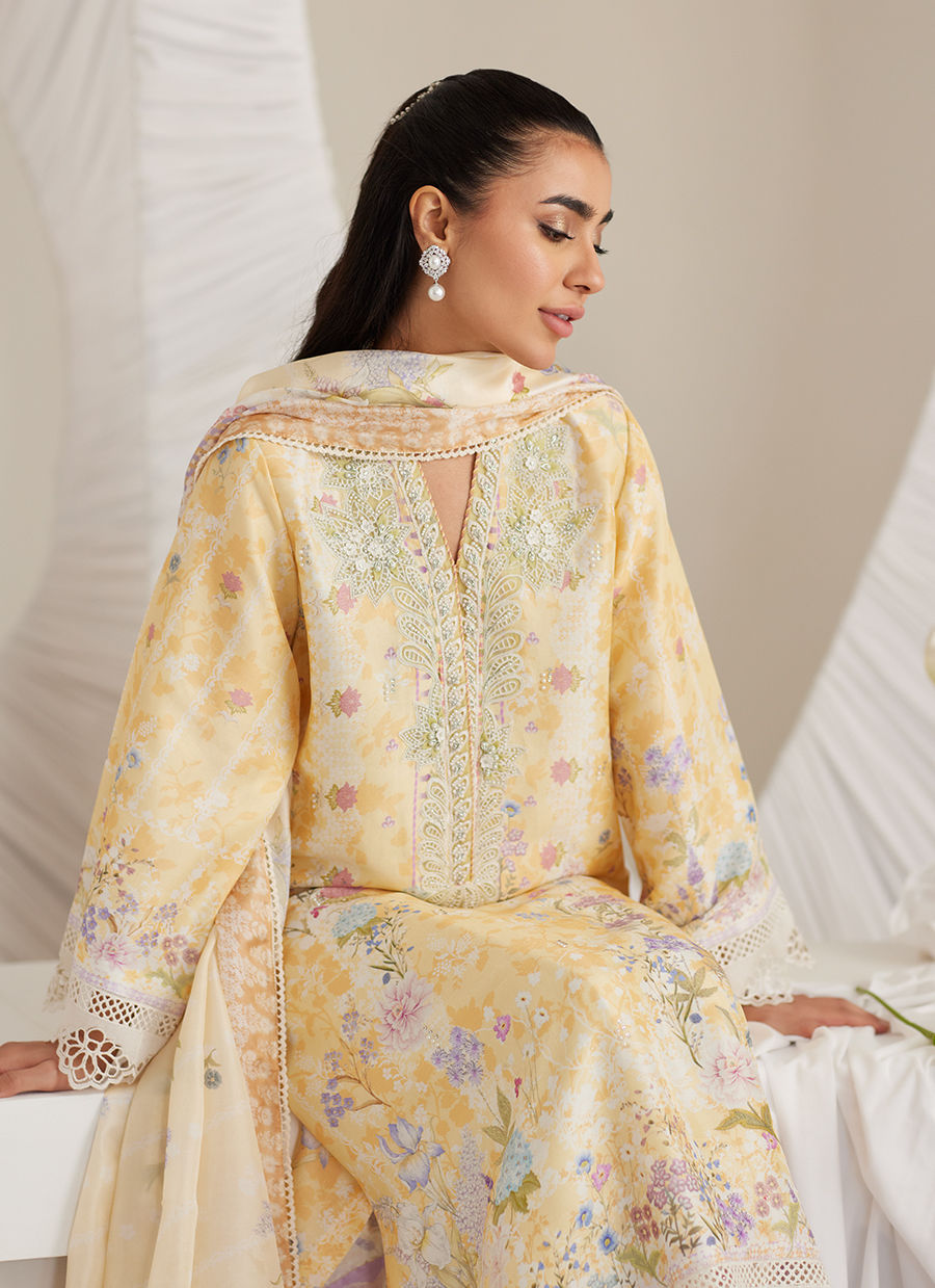 Gemma Lemon Shirt and Dupatta - LEA Eid 25 by Farah Talib Aziz