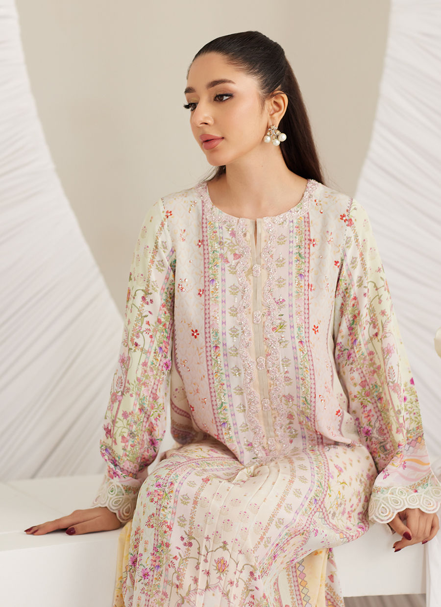 Carlina Crepe Kaftan - LEA Eid 25 by Farah Talib Aziz