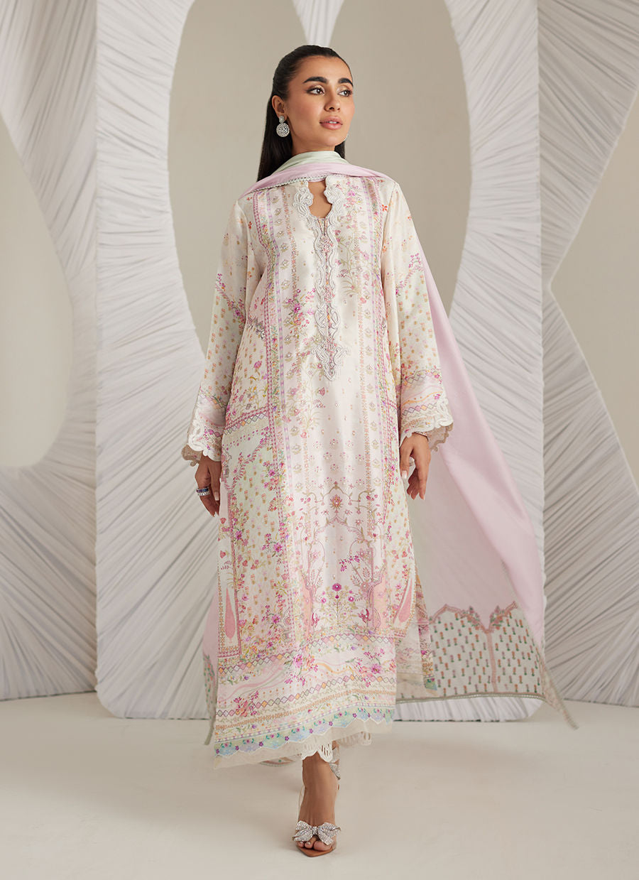 Brea Ivory Shirt and Dupatta - LEA Eid 25 by Farah Talib Aziz