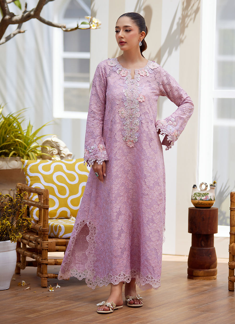 Melek Rose Kaftan - Tara Eid Luxe II by Farah Talib Aziz