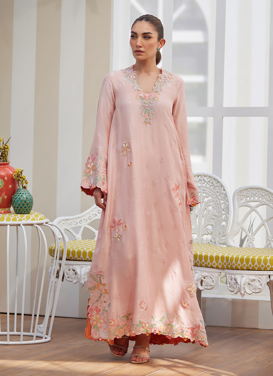 Raya Melon Kaftan - Tara Eid Luxe II by Farah Talib Aziz