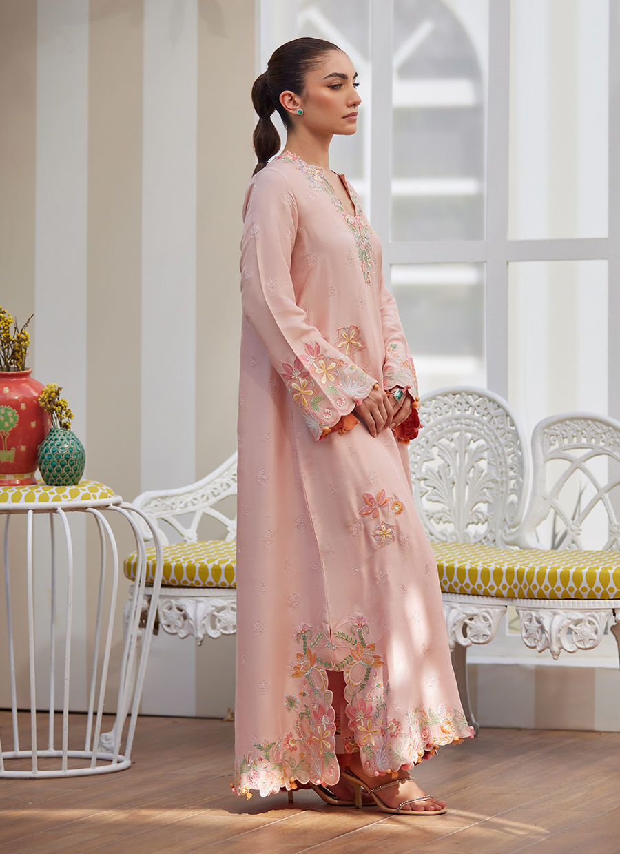 Raya Melon Kaftan - Tara Eid Luxe II by Farah Talib Aziz