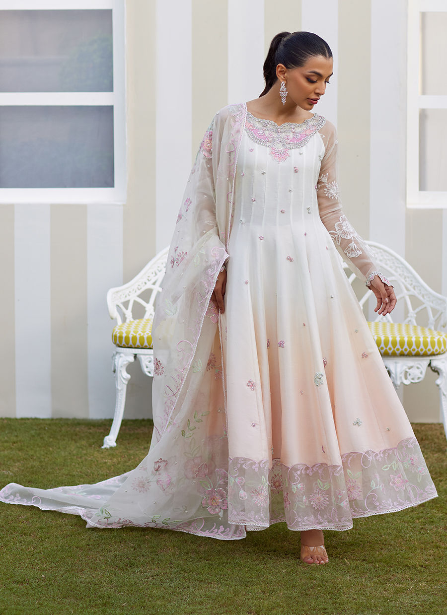 Amaris Ombre Kalidaar and Dupatta - Tara Eid Luxe II by Farah Talib Aziz