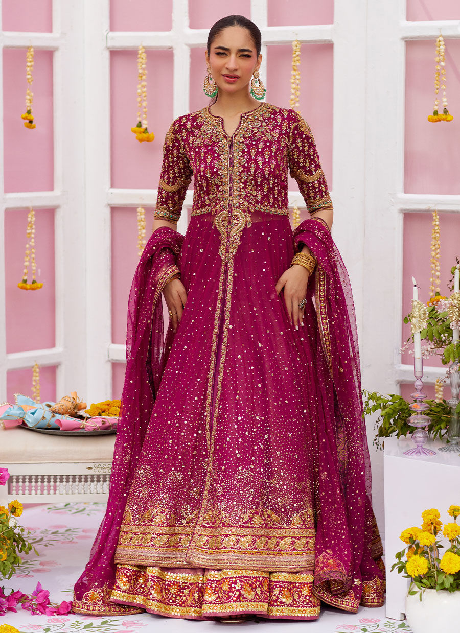 Ishana Magenta Kalidaar - Amaltas 25 by Farah Talib Aziz