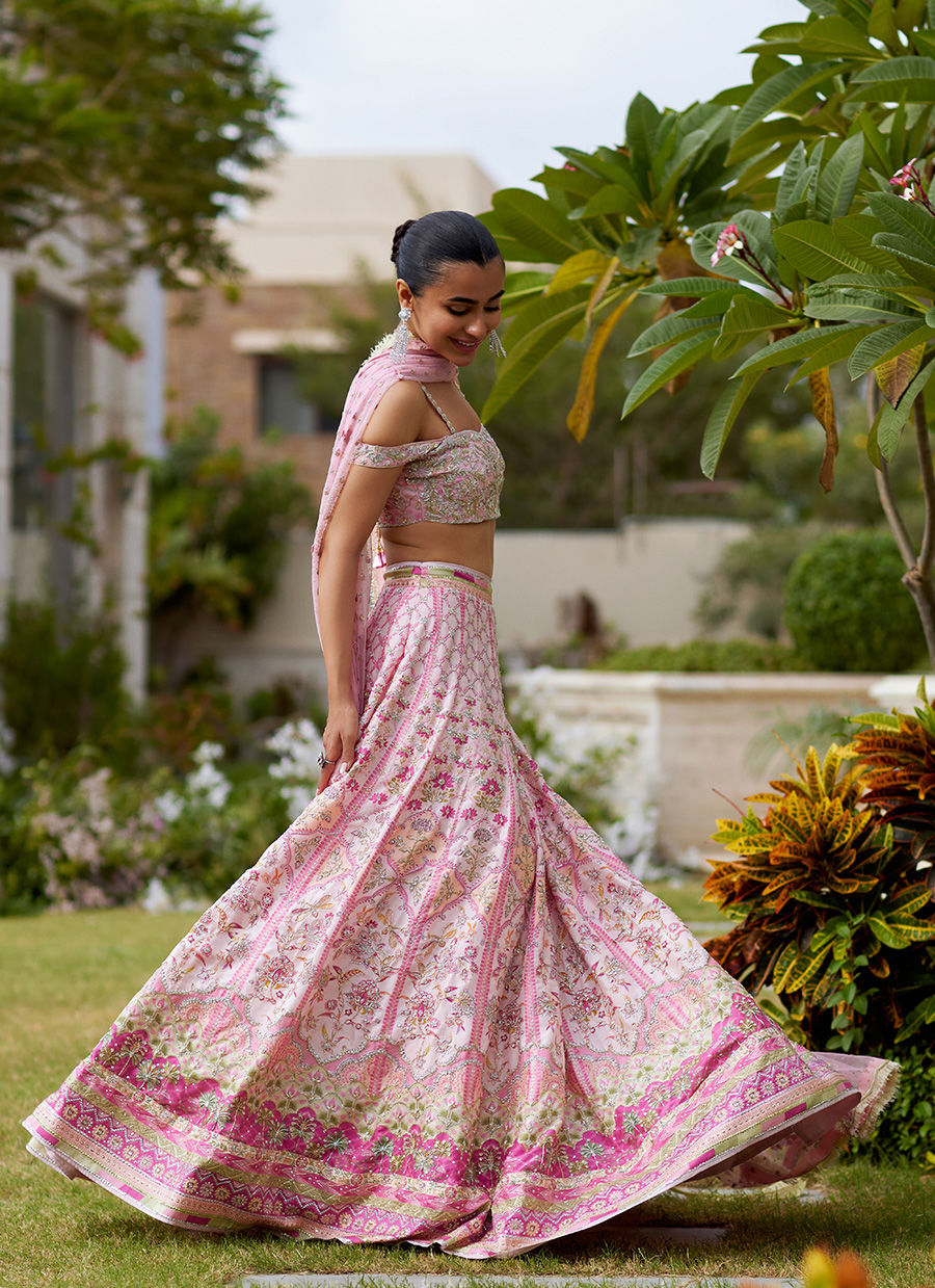 Dilruba Carnation Pink Lehnga Choli - Miray Heritage Bridals 25 by Farah Talib Aziz