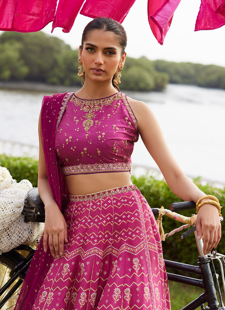 Orchid Lehnga Choli - Mayna Festive Luxe Pret by Farah Talib Aziz