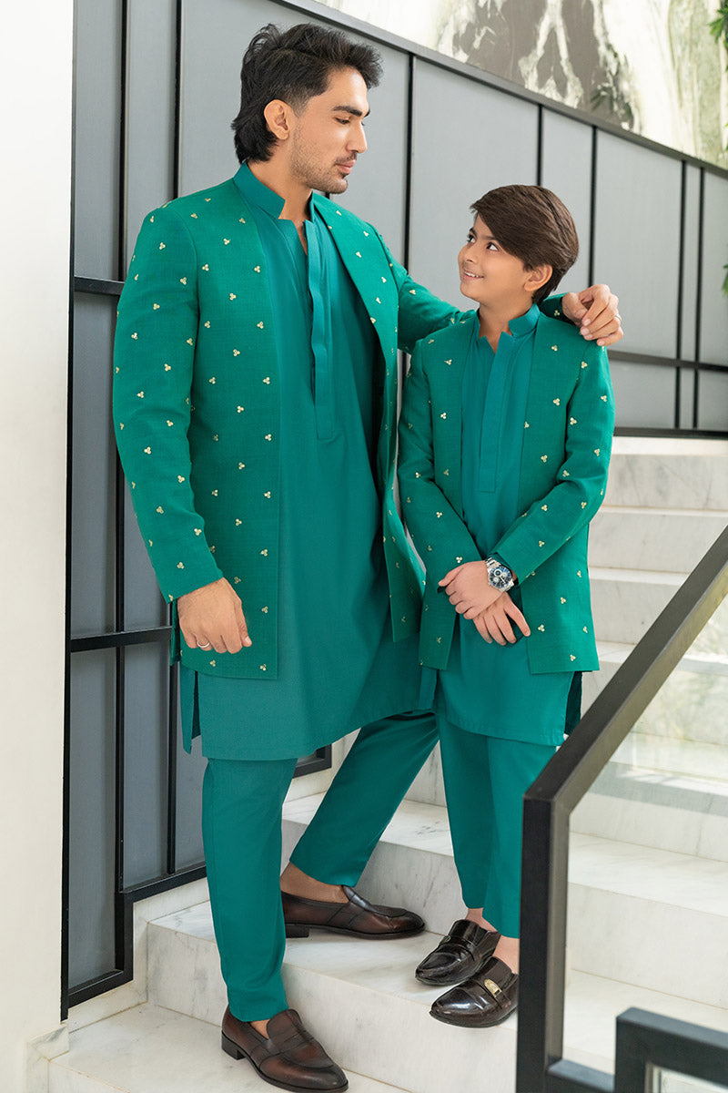 Jade Green Prince coat combo - Celina by Chic ophicial