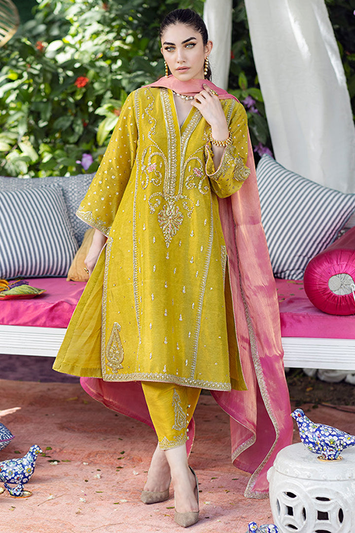 BRIE KIWI SHIRT AND DUPATTA - Mayna by Farah Talib Aziz