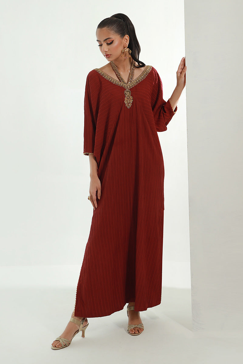 Burgendy Kaftan - Chicque by Chic ophicial