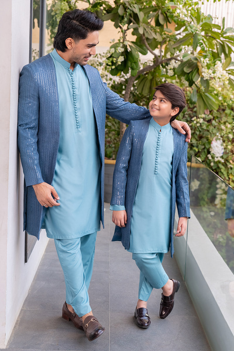 Denim Blue Princecoat Combo - Celina by Chic ophicial