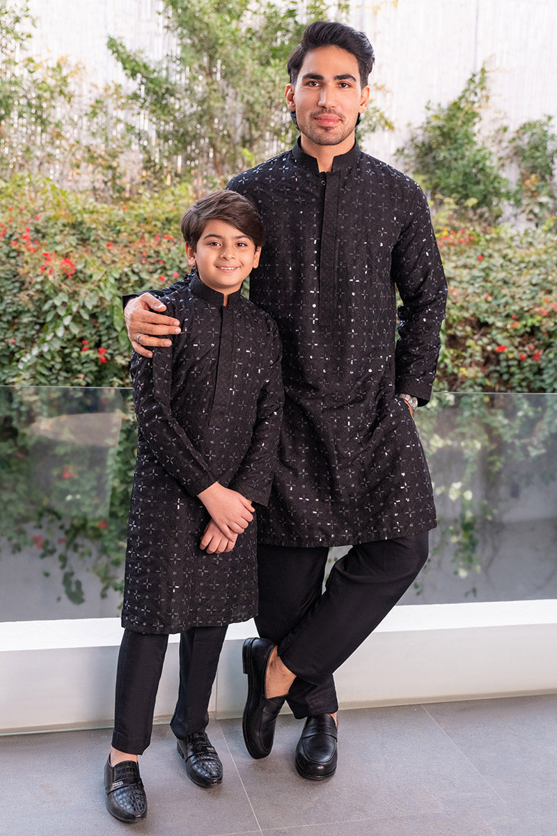 Embroidered Black Kurta combo - Celina by Chic ophicial