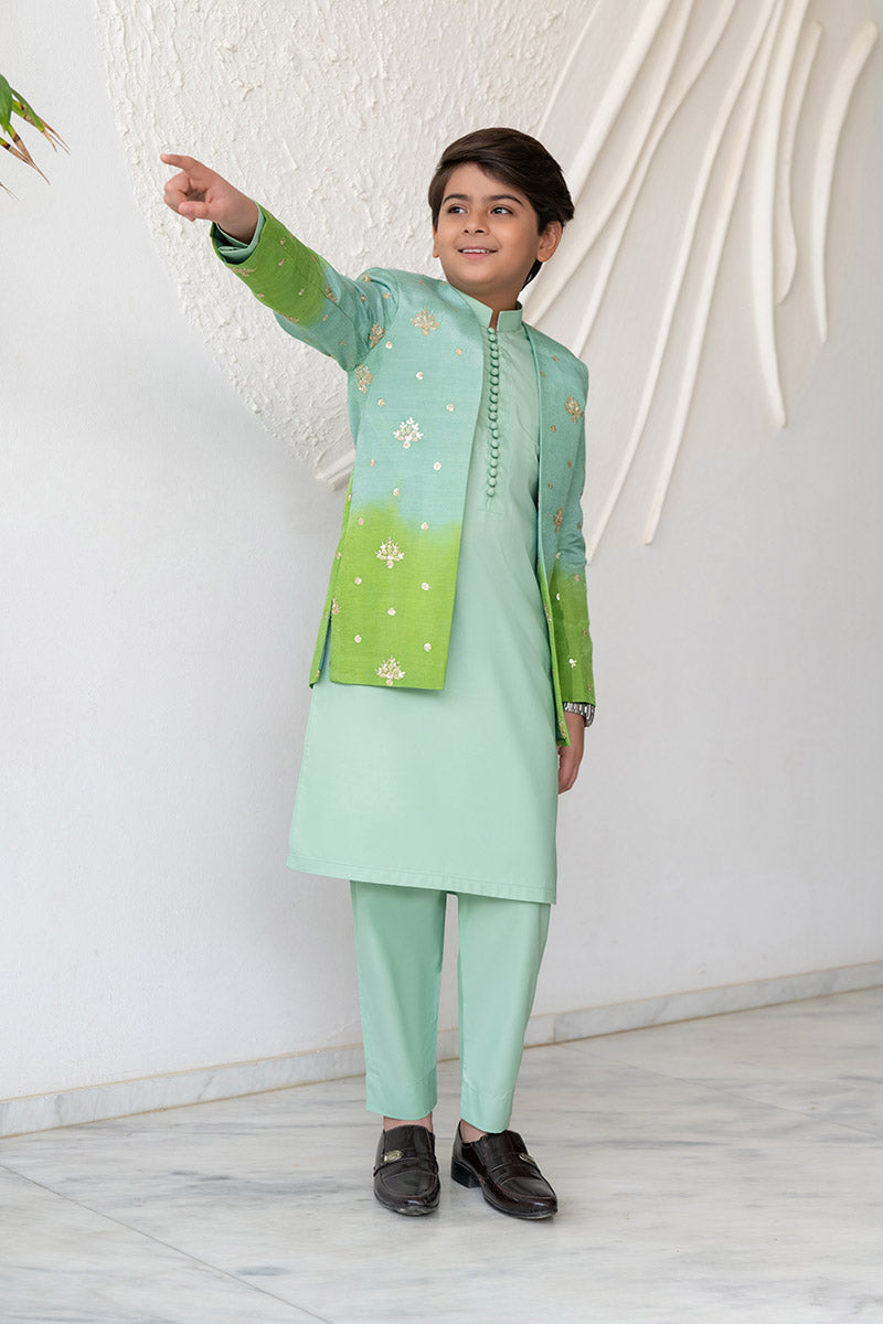 Gradiant Green Princecoat kids - Celina by Chic ophicial