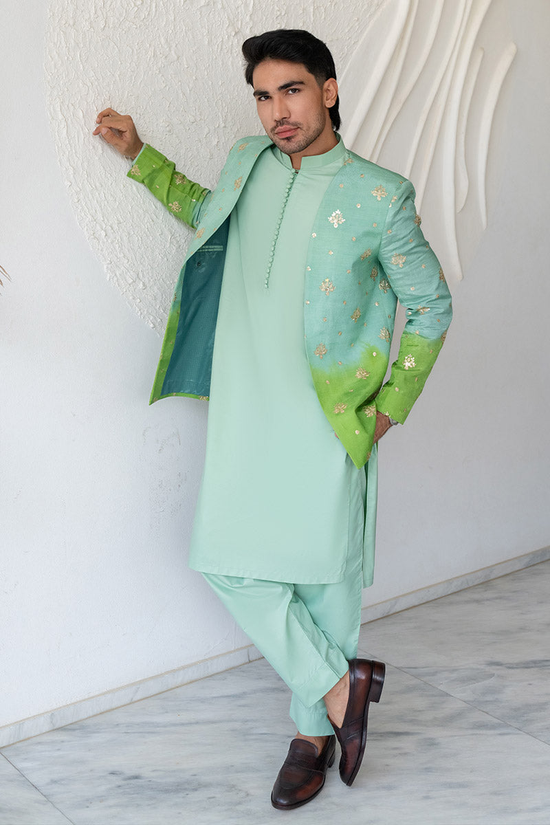 Gradiant Green Princecoat - Celina by Chic ophicial