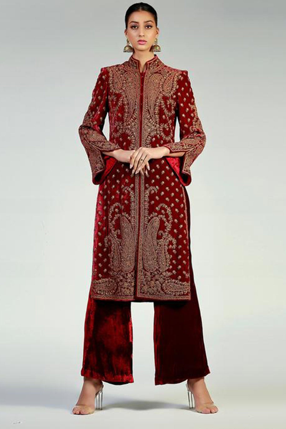 ANTIQUE NAQUSHEE FINE MARORI COAT - Rizwan Beyg