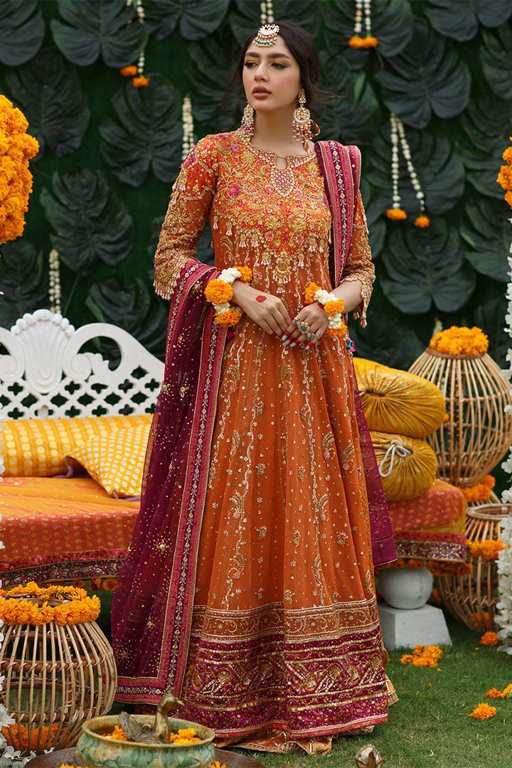 BIA BURNT ORANGE KALIDAAR - Farah Talib Aziz