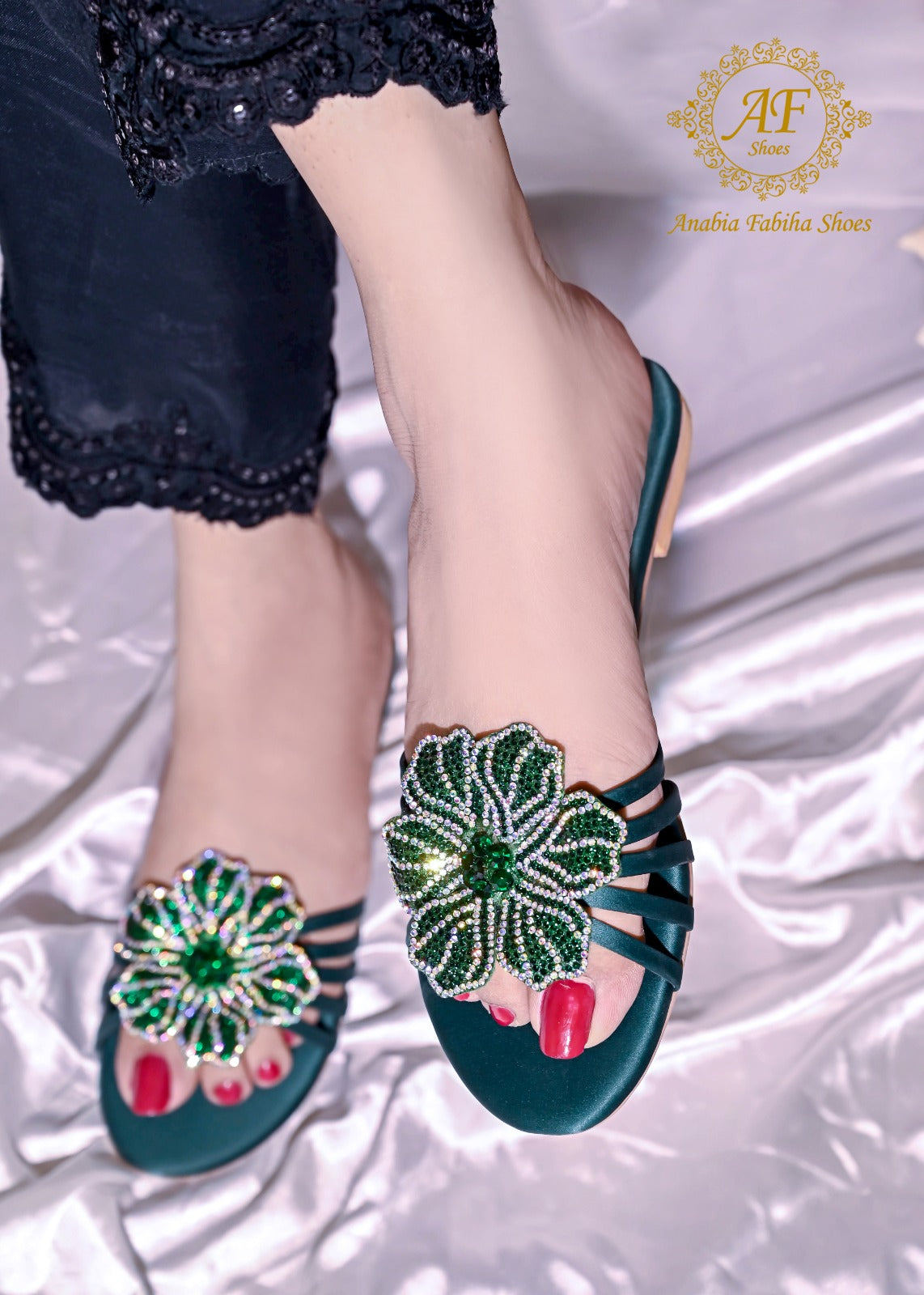 Jade Bottle Green - Sparkle by Anabia Fabiha
