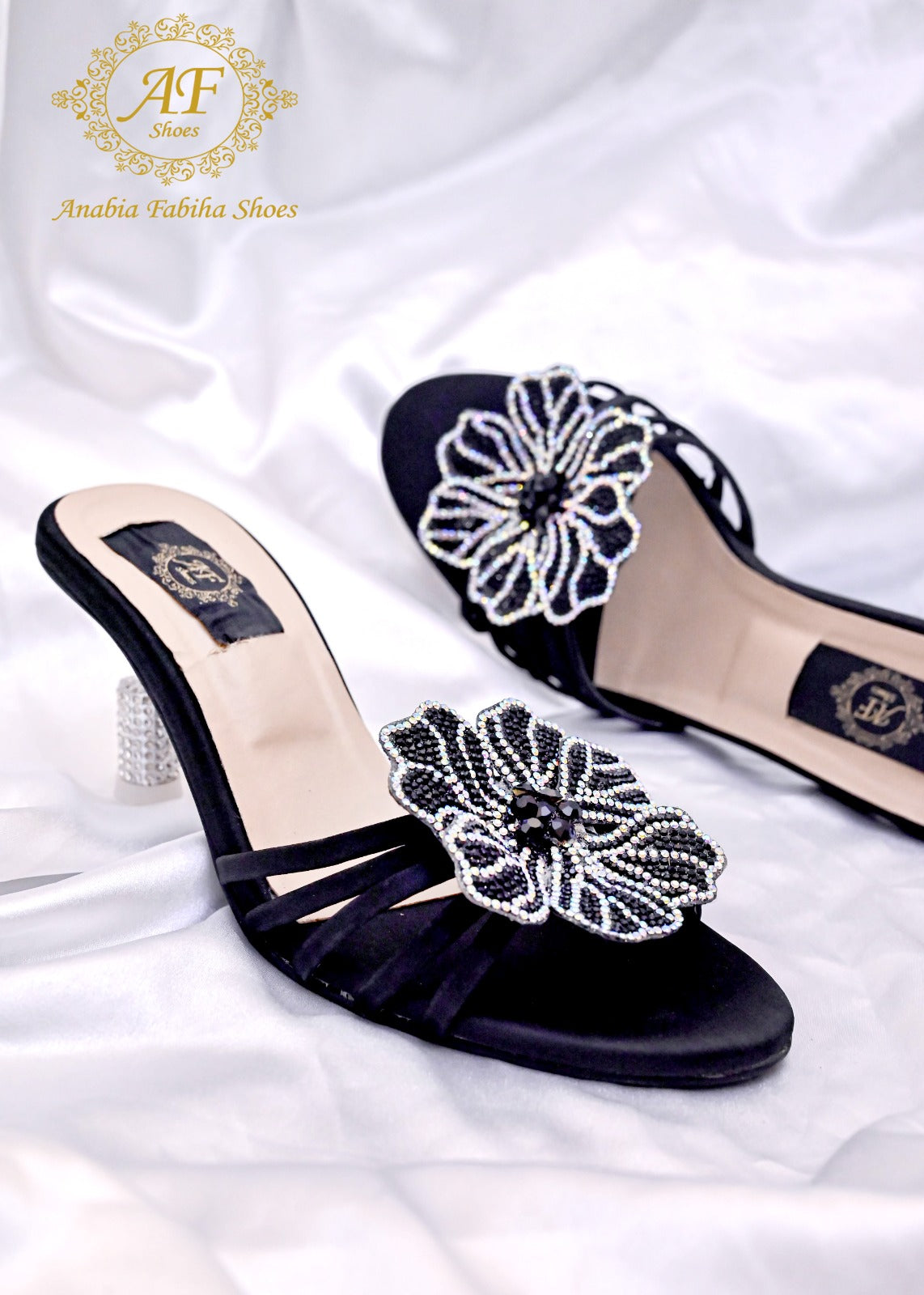 Jade Heels Black - Sparkle by Anabia Fabiha