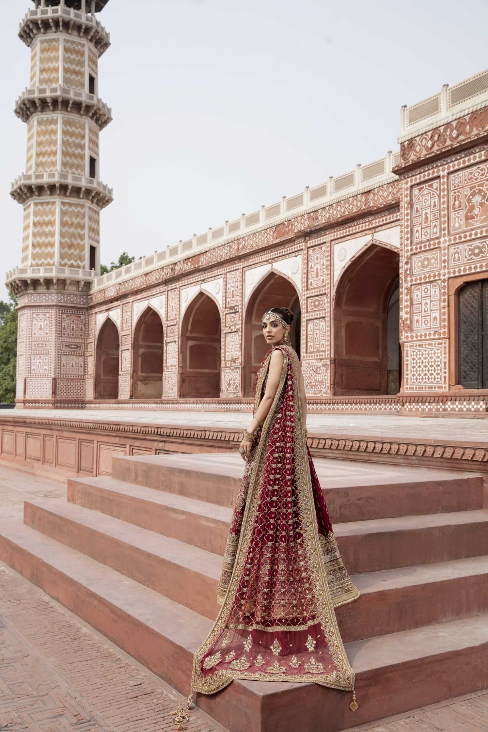 Minari (Bridal Lehnga Choli) - Laal Bahaar by Lajwanti