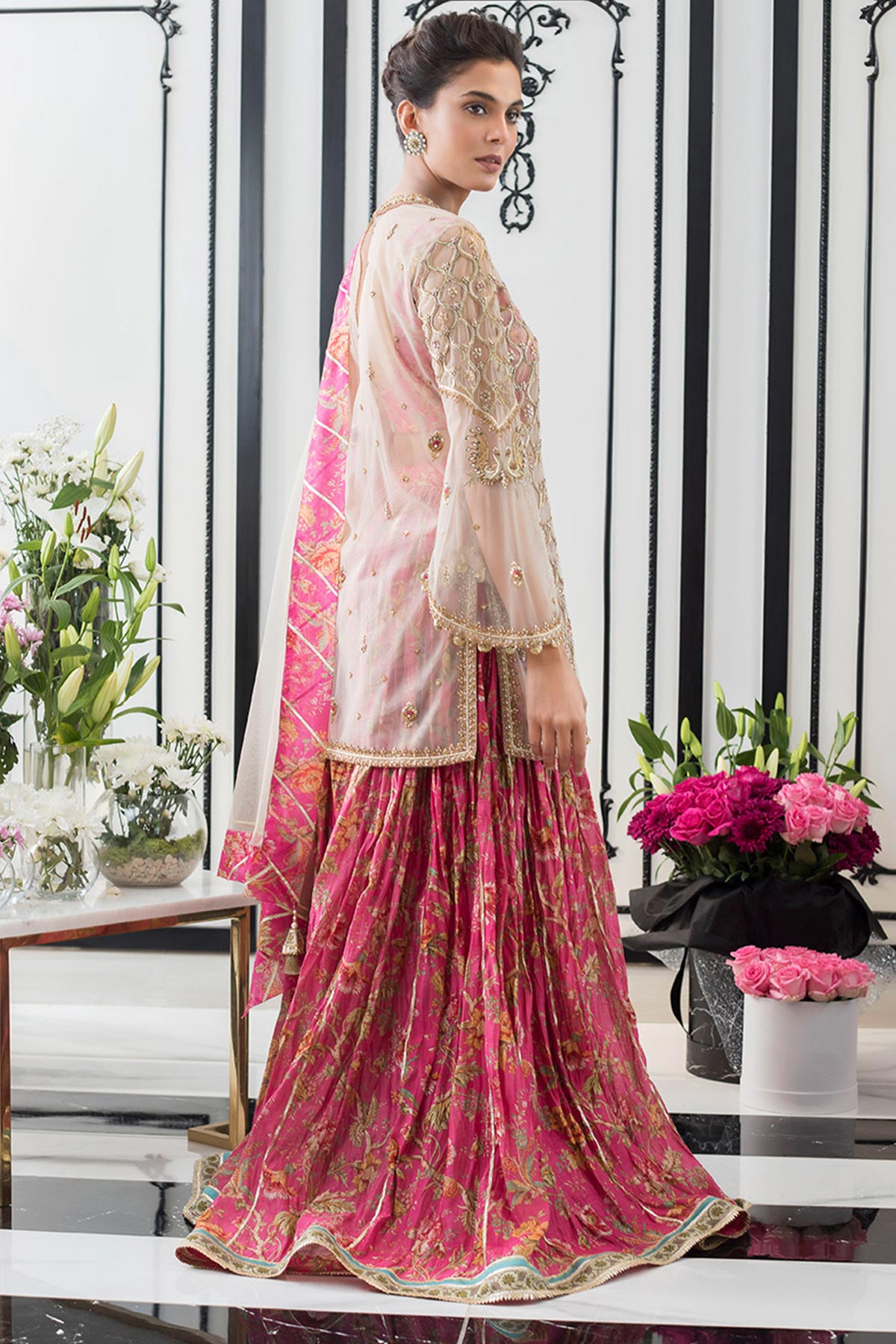 NET SHORT KURTA - Sania Maskatiya