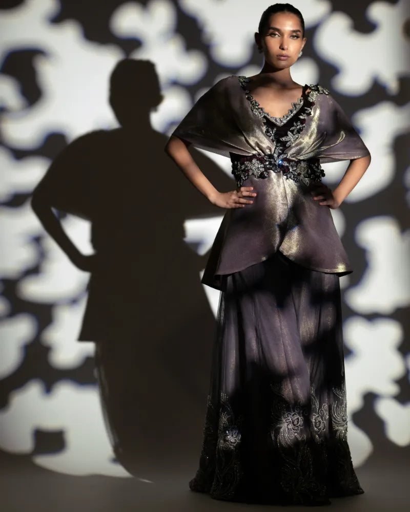 (FF-1) Nazay Peplum - Festive Formals '24 by Aleena Fareena