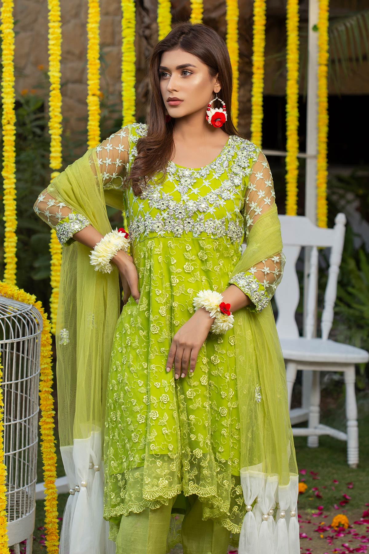 Pear Green Peplum - Chic Ophicial